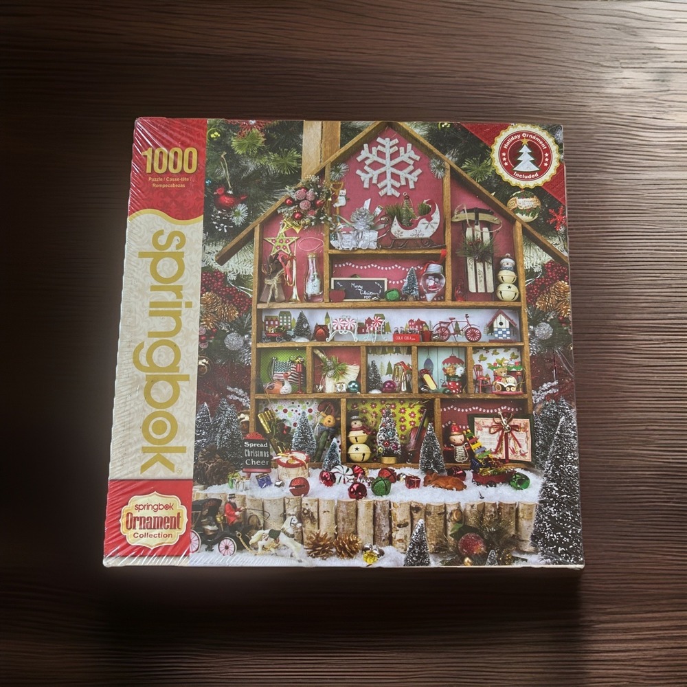 Springbok Christmas Country Home 1000 Piece Jigsaw Puzzle Made in USA 2016 New